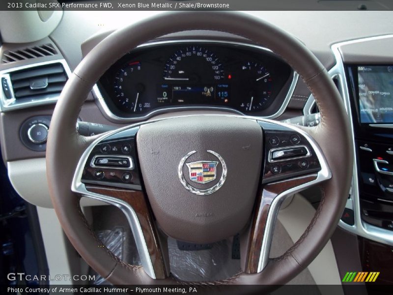 Xenon Blue Metallic / Shale/Brownstone 2013 Cadillac SRX Performance FWD