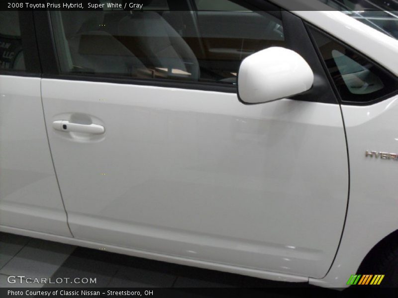 Super White / Gray 2008 Toyota Prius Hybrid
