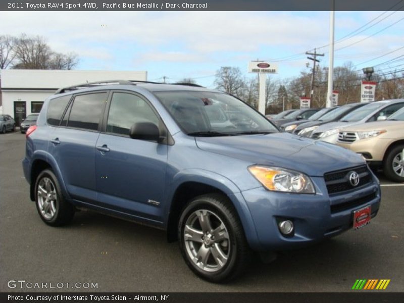 Pacific Blue Metallic / Dark Charcoal 2011 Toyota RAV4 Sport 4WD