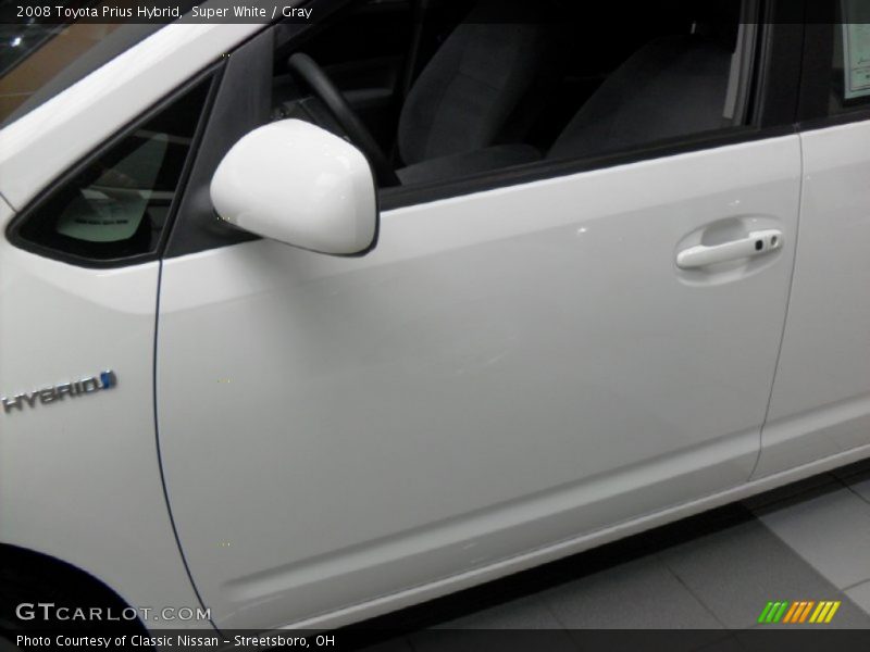 Super White / Gray 2008 Toyota Prius Hybrid