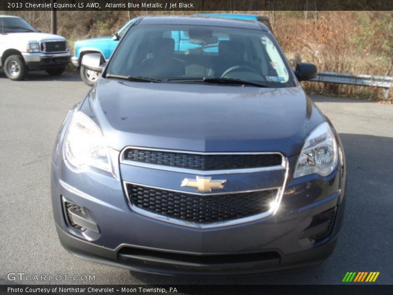 Atlantis Blue Metallic / Jet Black 2013 Chevrolet Equinox LS AWD