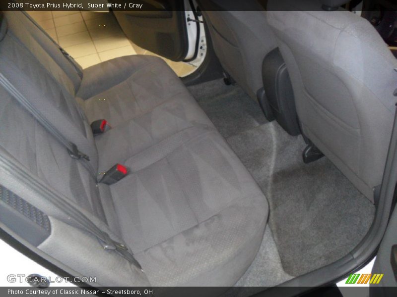 Super White / Gray 2008 Toyota Prius Hybrid