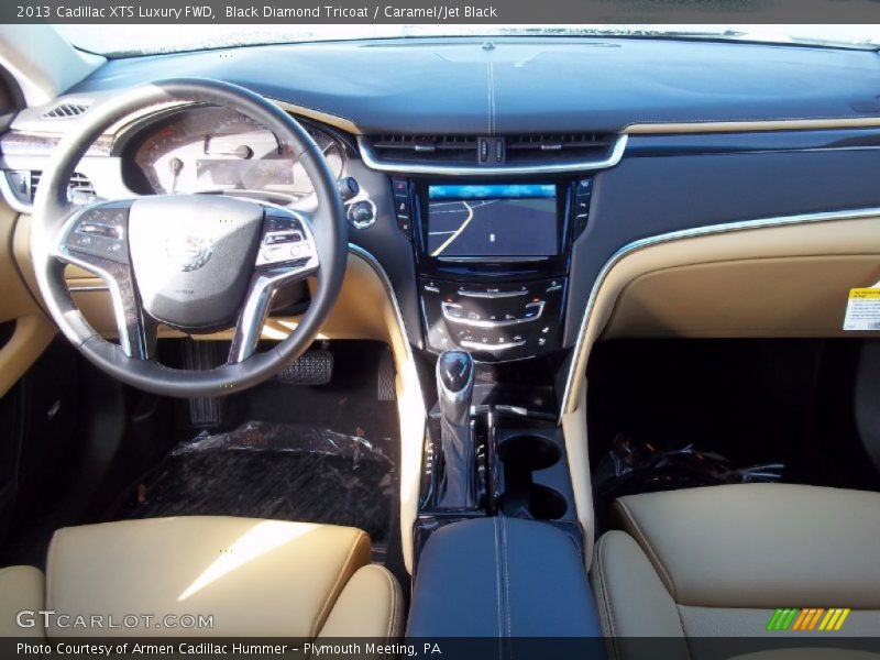 Black Diamond Tricoat / Caramel/Jet Black 2013 Cadillac XTS Luxury FWD