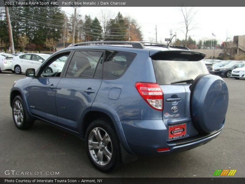 Pacific Blue Metallic / Dark Charcoal 2011 Toyota RAV4 Sport 4WD