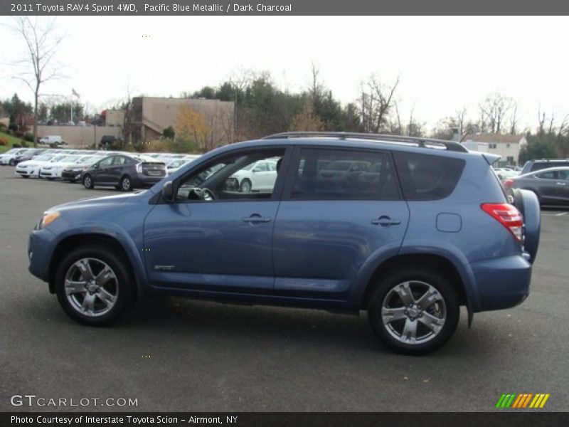Pacific Blue Metallic / Dark Charcoal 2011 Toyota RAV4 Sport 4WD