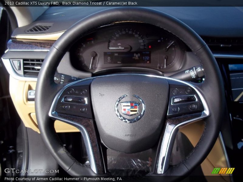Black Diamond Tricoat / Caramel/Jet Black 2013 Cadillac XTS Luxury FWD