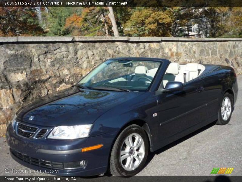 Nocturne Blue Metallic / Parchment 2006 Saab 9-3 2.0T Convertible