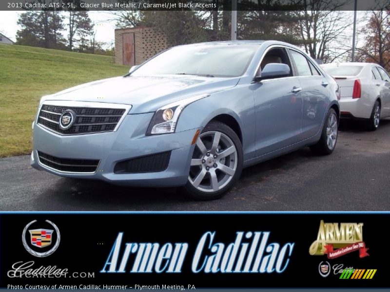 Glacier Blue Metallic / Caramel/Jet Black Accents 2013 Cadillac ATS 2.5L