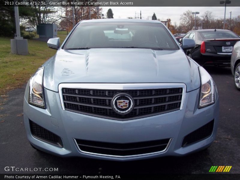 Glacier Blue Metallic / Caramel/Jet Black Accents 2013 Cadillac ATS 2.5L