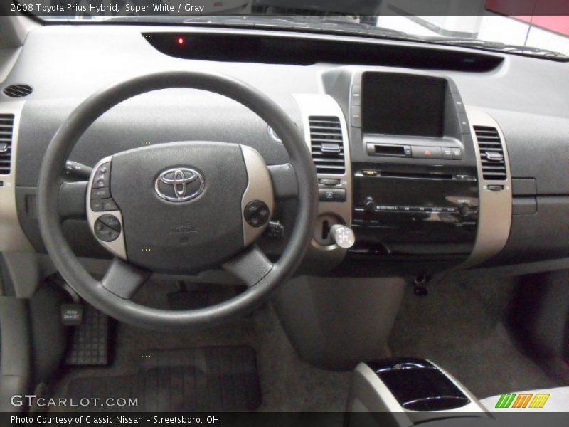 Super White / Gray 2008 Toyota Prius Hybrid