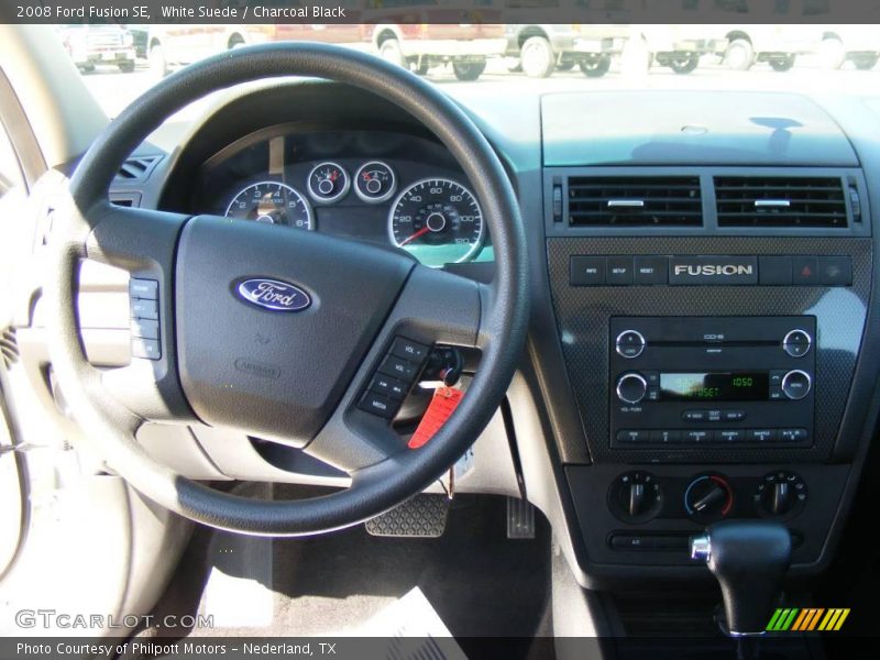 White Suede / Charcoal Black 2008 Ford Fusion SE