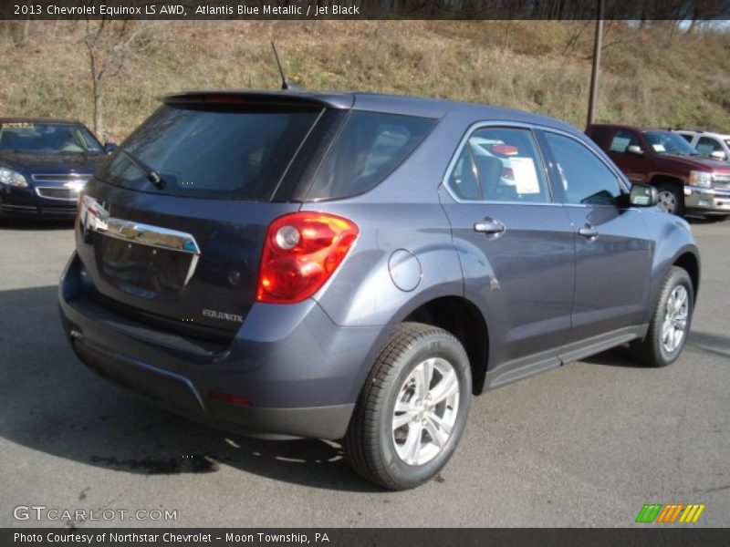 Atlantis Blue Metallic / Jet Black 2013 Chevrolet Equinox LS AWD