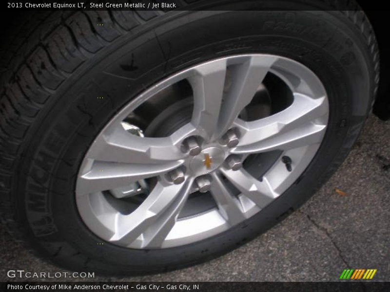 Steel Green Metallic / Jet Black 2013 Chevrolet Equinox LT