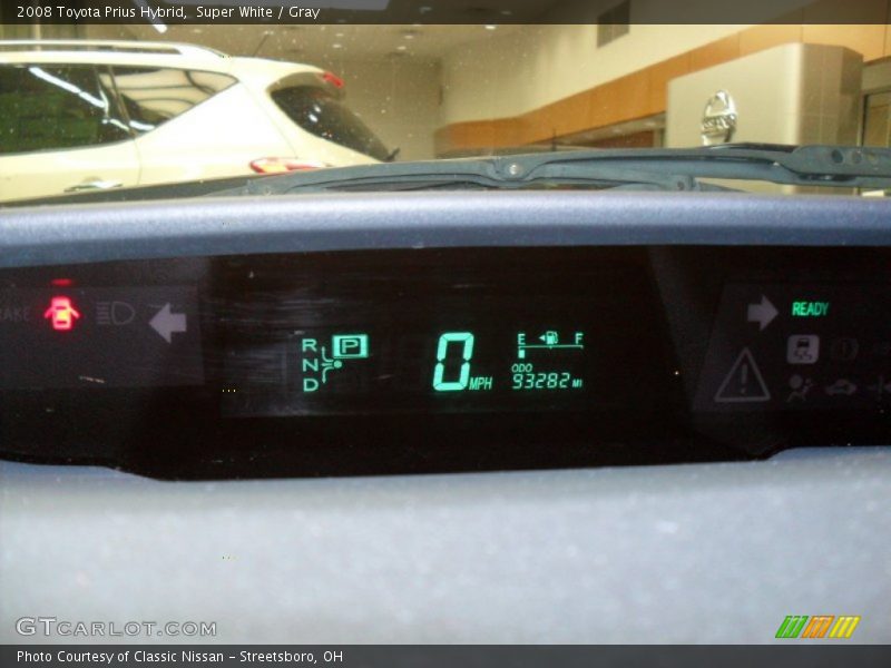 Super White / Gray 2008 Toyota Prius Hybrid
