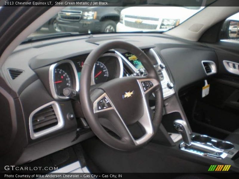 Steel Green Metallic / Jet Black 2013 Chevrolet Equinox LT