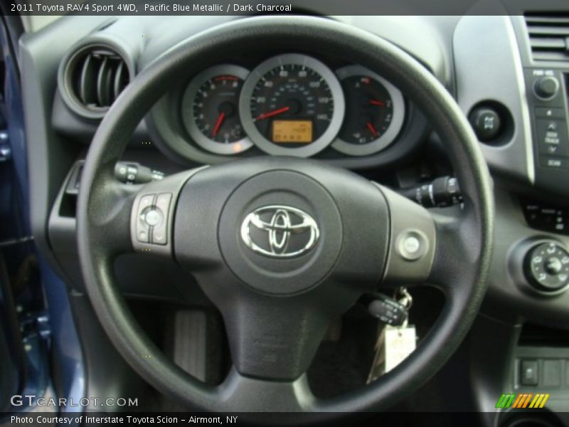 Pacific Blue Metallic / Dark Charcoal 2011 Toyota RAV4 Sport 4WD