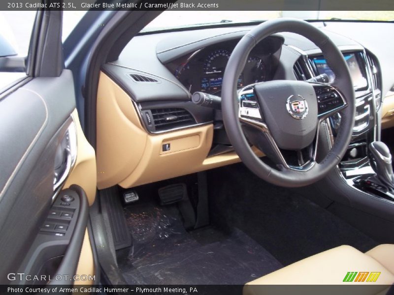 Glacier Blue Metallic / Caramel/Jet Black Accents 2013 Cadillac ATS 2.5L