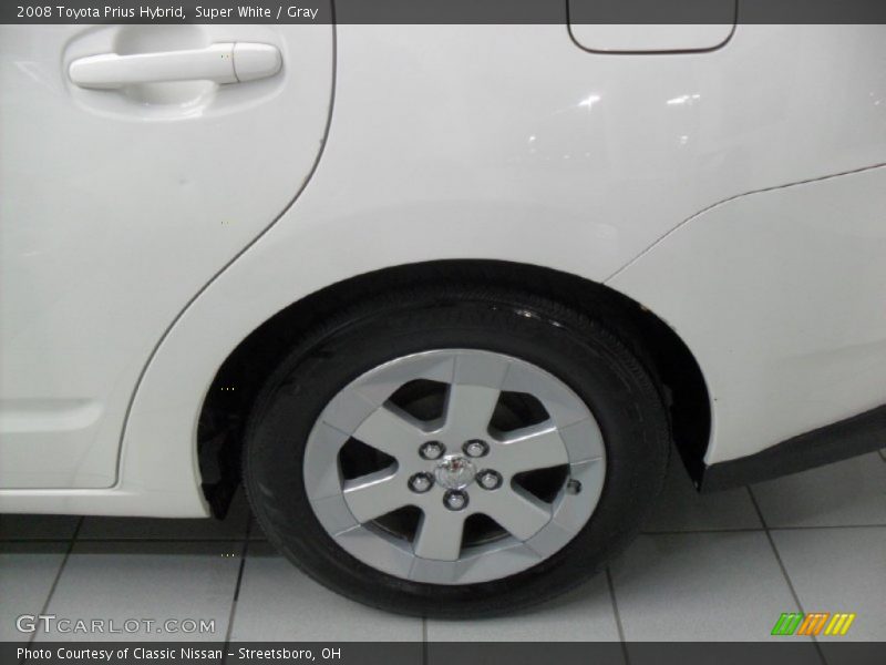 Super White / Gray 2008 Toyota Prius Hybrid