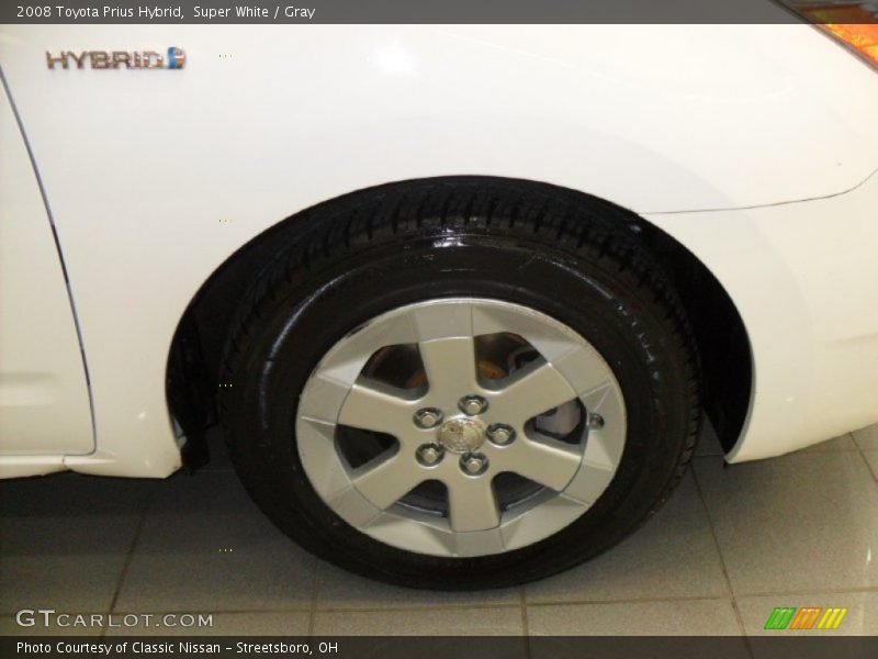Super White / Gray 2008 Toyota Prius Hybrid