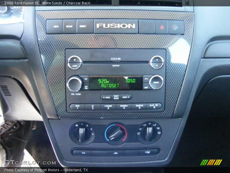 White Suede / Charcoal Black 2008 Ford Fusion SE