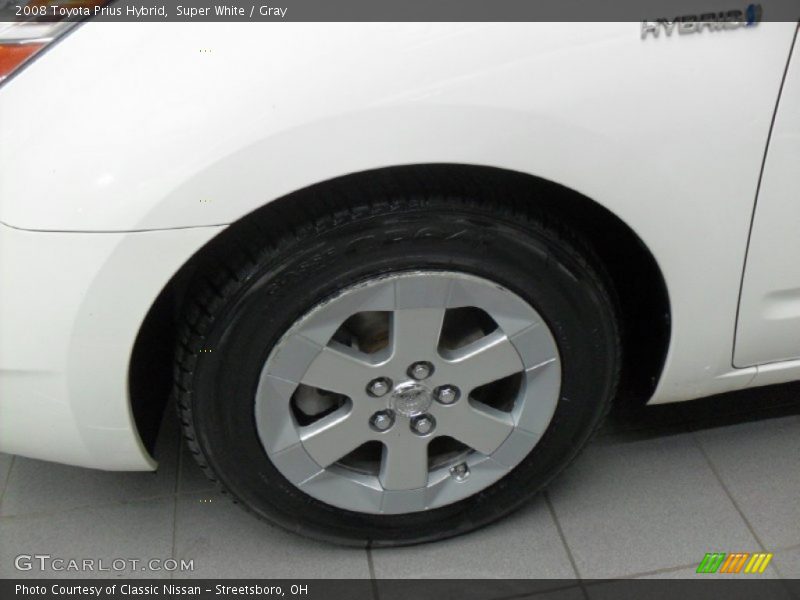 Super White / Gray 2008 Toyota Prius Hybrid