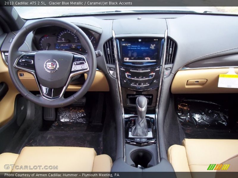 Glacier Blue Metallic / Caramel/Jet Black Accents 2013 Cadillac ATS 2.5L