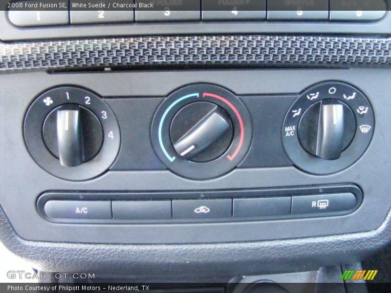 White Suede / Charcoal Black 2008 Ford Fusion SE