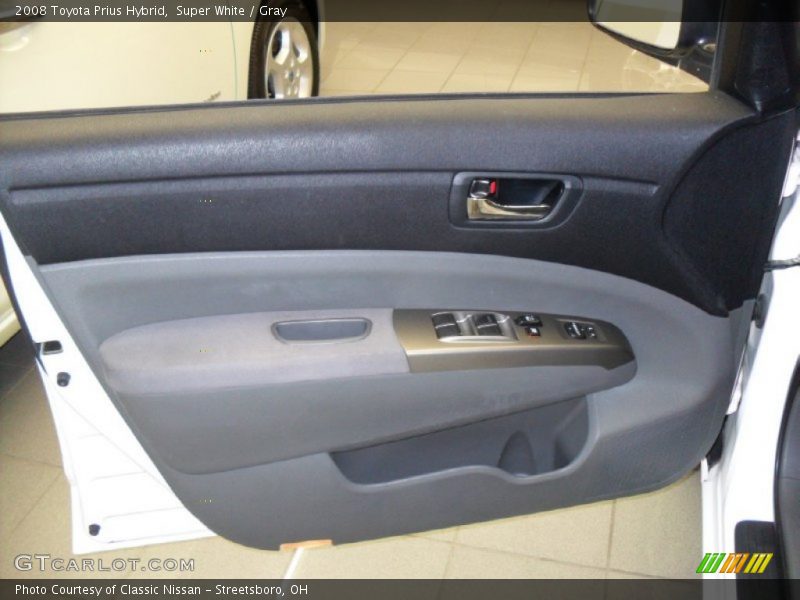 Super White / Gray 2008 Toyota Prius Hybrid