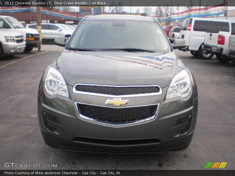 Steel Green Metallic / Jet Black 2013 Chevrolet Equinox LT