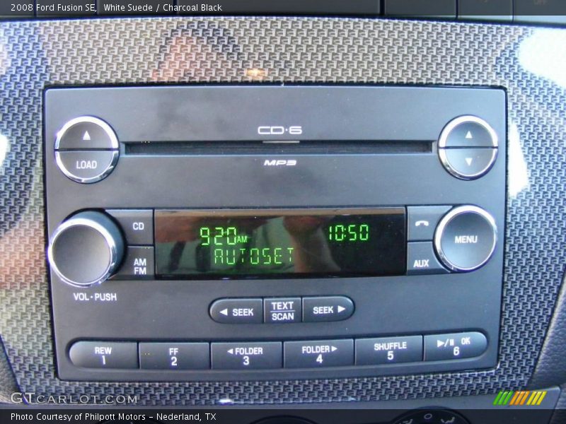 White Suede / Charcoal Black 2008 Ford Fusion SE