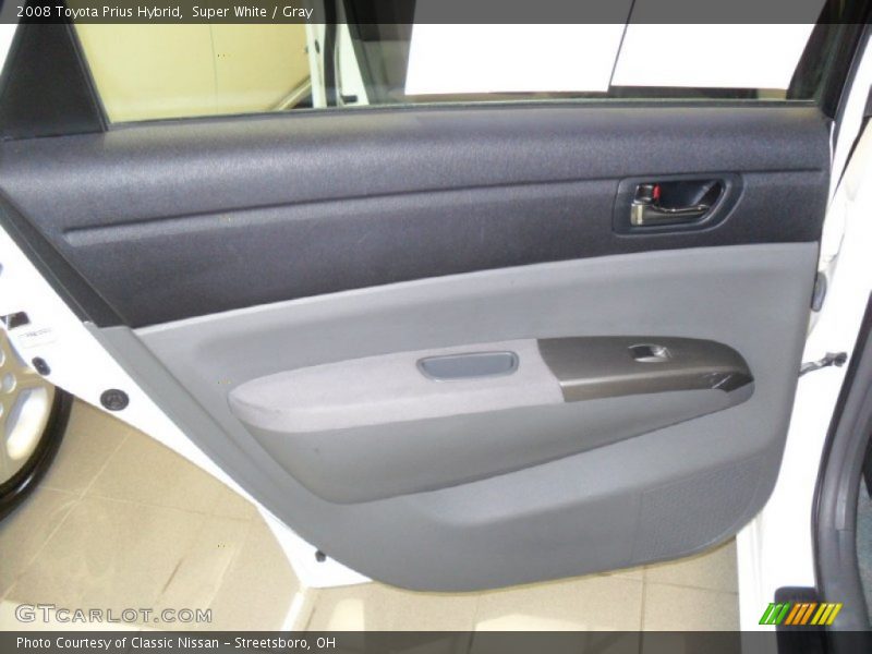 Super White / Gray 2008 Toyota Prius Hybrid