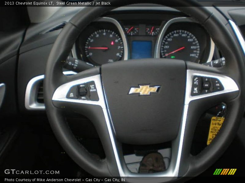 Steel Green Metallic / Jet Black 2013 Chevrolet Equinox LT