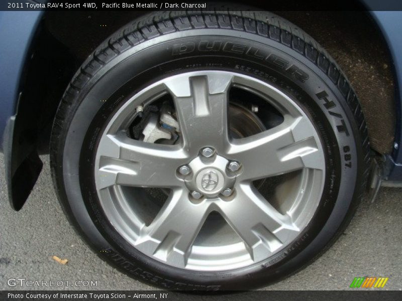 Pacific Blue Metallic / Dark Charcoal 2011 Toyota RAV4 Sport 4WD
