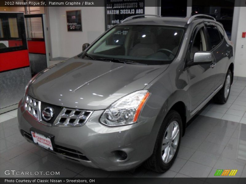 Platinum Graphite / Black 2012 Nissan Rogue SV
