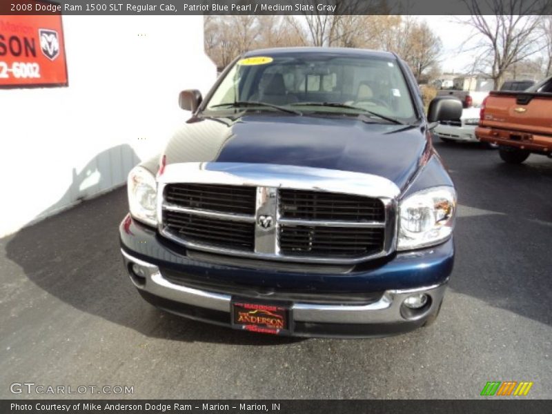 Patriot Blue Pearl / Medium Slate Gray 2008 Dodge Ram 1500 SLT Regular Cab