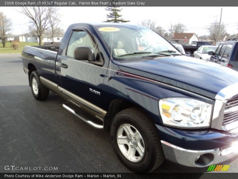 Patriot Blue Pearl / Medium Slate Gray 2008 Dodge Ram 1500 SLT Regular Cab