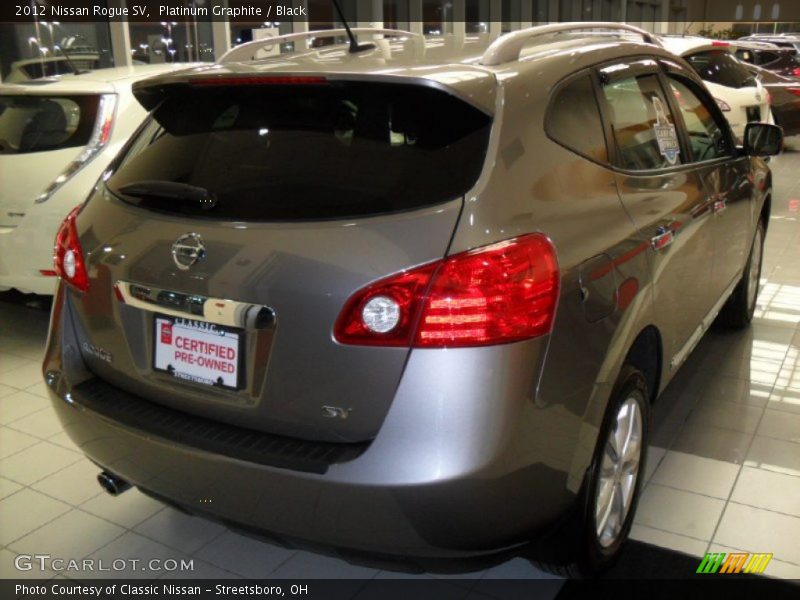 Platinum Graphite / Black 2012 Nissan Rogue SV