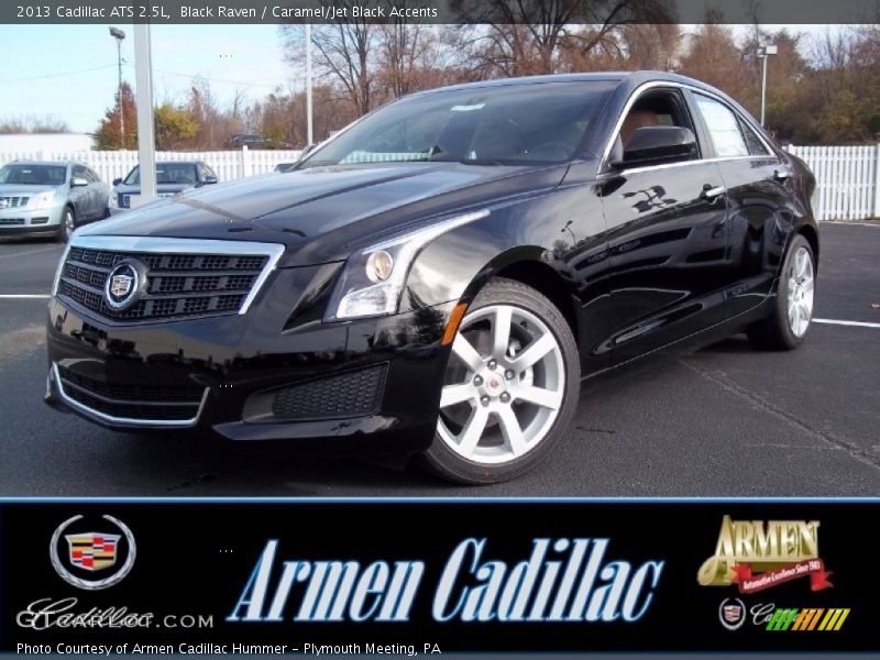 Black Raven / Caramel/Jet Black Accents 2013 Cadillac ATS 2.5L