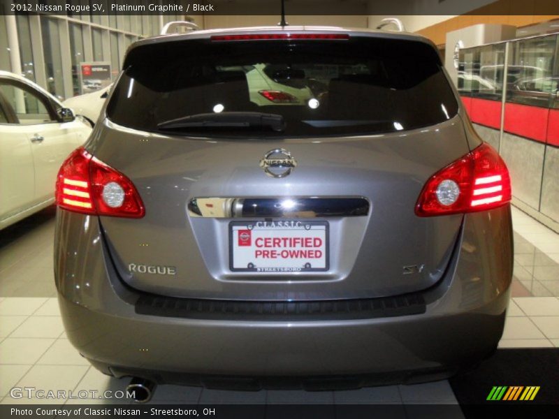 Platinum Graphite / Black 2012 Nissan Rogue SV
