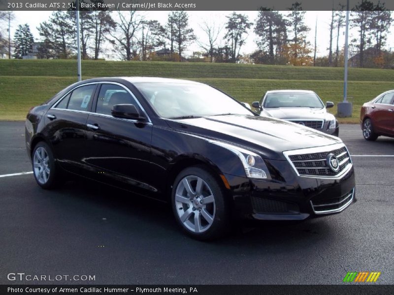 Black Raven / Caramel/Jet Black Accents 2013 Cadillac ATS 2.5L