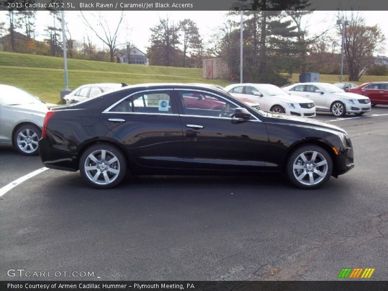 Black Raven / Caramel/Jet Black Accents 2013 Cadillac ATS 2.5L