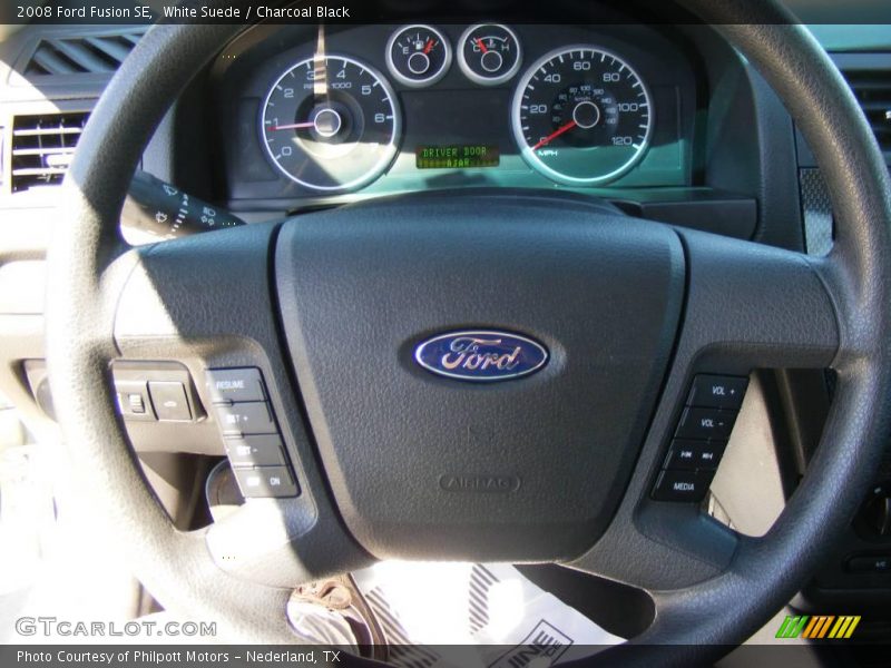 White Suede / Charcoal Black 2008 Ford Fusion SE