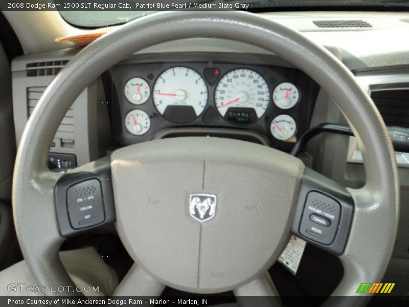 Patriot Blue Pearl / Medium Slate Gray 2008 Dodge Ram 1500 SLT Regular Cab