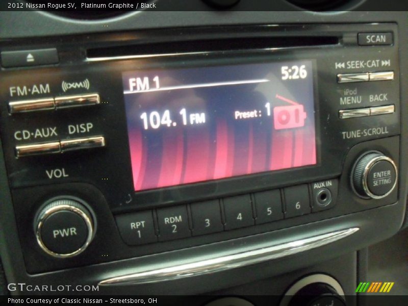 Platinum Graphite / Black 2012 Nissan Rogue SV