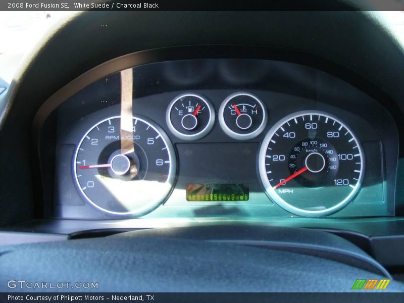 White Suede / Charcoal Black 2008 Ford Fusion SE