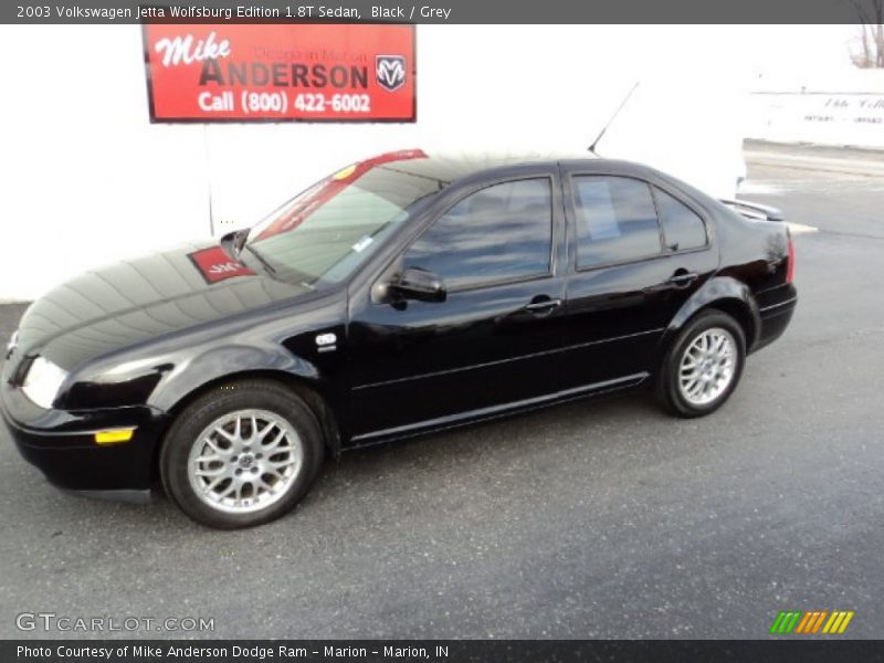 Black / Grey 2003 Volkswagen Jetta Wolfsburg Edition 1.8T Sedan