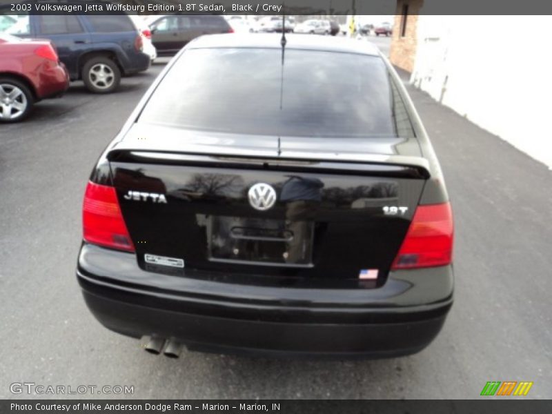 Black / Grey 2003 Volkswagen Jetta Wolfsburg Edition 1.8T Sedan
