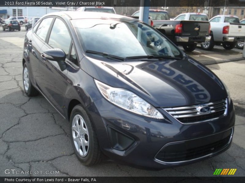 Violet Gray / Charcoal Black 2013 Ford Fiesta SE Sedan