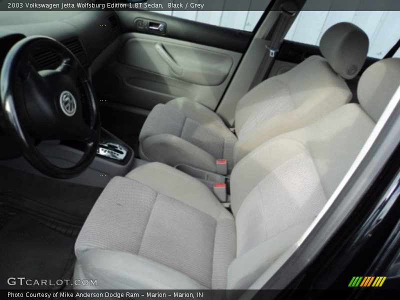 Black / Grey 2003 Volkswagen Jetta Wolfsburg Edition 1.8T Sedan