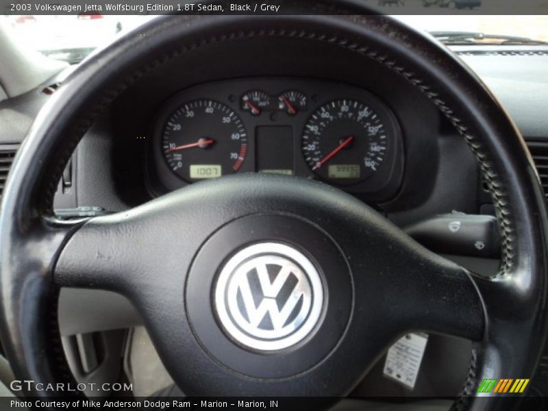 Black / Grey 2003 Volkswagen Jetta Wolfsburg Edition 1.8T Sedan